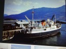 This is a photo of a photo of the Loch Seaforth, the ferry that used to take Alex & family to Lewis for holidays.