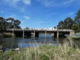 Maintenance work being carried out on the Henley Beach Rd bridge.